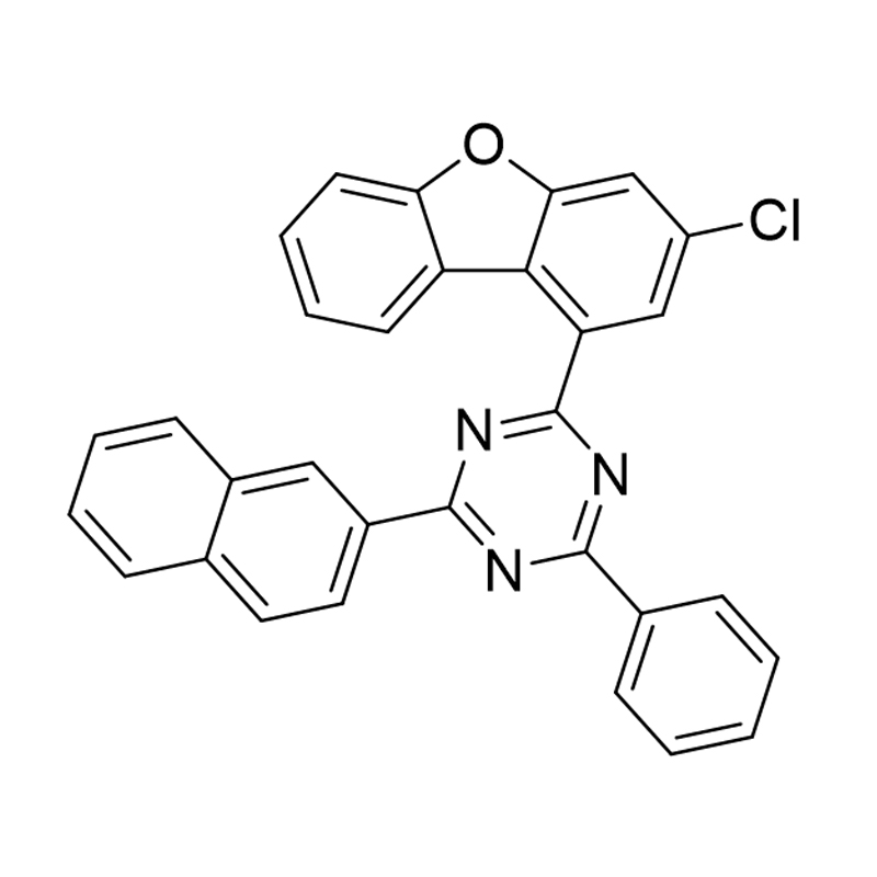 1,3,5-트리아진, 2-(3-클로로-1-디벤조푸라닐)-4-(2-나프탈레닐)-6-페닐-