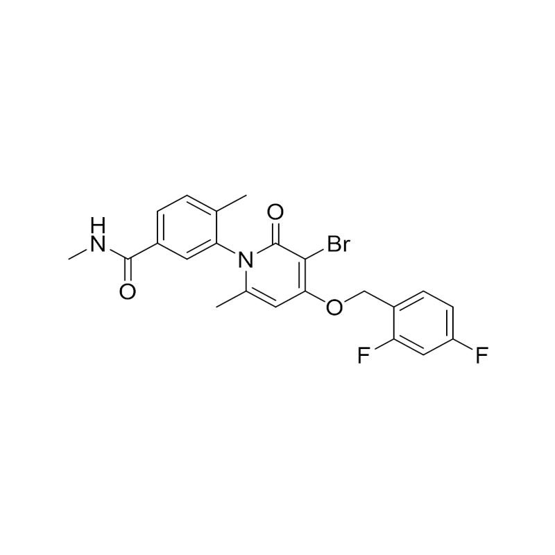 3-(3-브로모-4-((2,4-디플루오로벤질)옥시)-6-메틸-2-옥소피리딘-1(2H)-일)-N,4-디메틸벤즈아미드